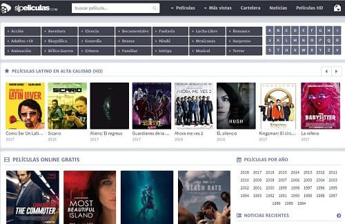 paginas para ver peliculas online 2018