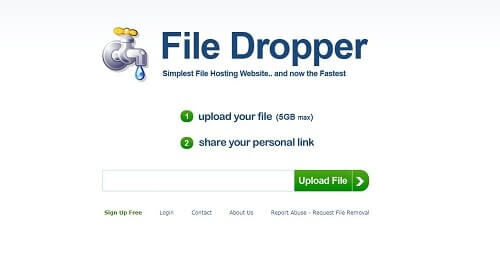 FileDropper webs para descargar archivos