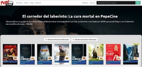 PepeCine plataformas para ver series online gratis