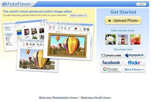 fotoflexer programas para editar fotos online