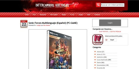 intercambios virtuales paginas para descargar juegos pc gratis en español