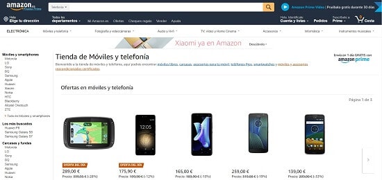 Amazon Donde comprar smartphone