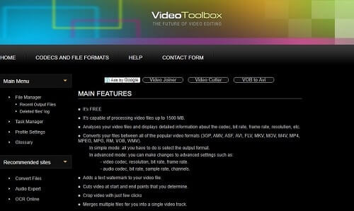Video Toolbox mejor editor de videos gratuito