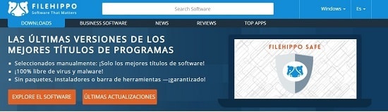 FileHippo descargar programas sin costo