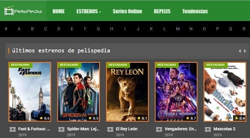 Pelispedia series y peliculas online divxatope