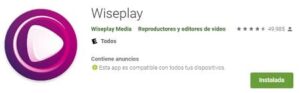 Wiseplay play store