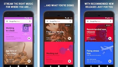 Google Play Music aplicación