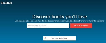 Bajar ebooks BookBub Kindle